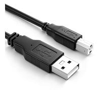 BroLuka Câble MIDI USB B, 2 m A vers B pour instruments | Câble USB A vers B pour piano, clavier, interface audio, enregistrement, studio, production musicale, stable
