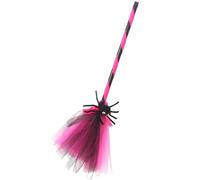 Brome de sorcière 26 Pouces en Plastique Broomstick drôle Flying Flying Witches Broom Kids Witch Broomstick pour Halloween Haunted House Decor Party Supplies Dollhouse Miniatures