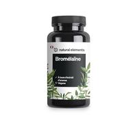 Bromélaïne - 400 mg (2 000 FIP) - 90 gélules gastrorésistantes de Bromelaine - extrait naturel d’ananas - produit contrôlé en laboratoire, hautement dosé et fabriqué en Allemagne