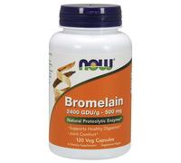 Now Foods Broméline 500 mg,2400 GDU/g - 120 Capsules