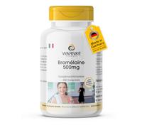 Bromélaïne 500mg - 250 comprimés - 2400 F.I.P. - 1000mg par jour - enzyme naturelle issue d'ananas - végane et hautement dosée | Warnke Vitalstoffe - Qualité pharmaceutique allemande