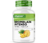 Bromélaïne Intenso - 750 mg (7500 F.I.P) - 120 gélules gastro-résistantes - Extra fortement dosé - Extrait naturel d'ananas - Vegan
