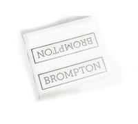 Brompton Autocollant de rechange - Argenté - Étiquette autocollante.