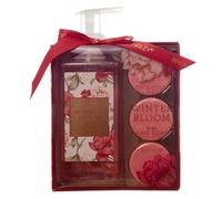 Brompton & Langley Winter Bloom Coffret cadeau de soins pour les mains - Nettoyant moussant pour les mains 530 ml et 3 mini savons pour les mains de 30 g chacun avec un luxueux parfum floral d'hiver