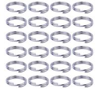 BronaGrand 200 Pcs Plaqué Nickel Anneau Fendu Chaîne supplémentaire pour Connecter Fermoir Mousqueton, Charms, Liens et Autres Bijoux 10 mm