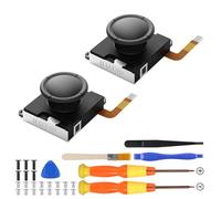 BRONAL Joystick Effet Hall TMR Remplacement pour Joy-Con Switch OLED Lite | Technologie TMR précise anti-dérive, faible consommation, fourni avec kit de réparation 32 outils pour Joy-Con Switch