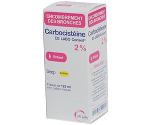 Bronchokod carbocistéine 2% TOUX GRASSE - sirop enfant dès 2 ans-125 ml Sirop 125