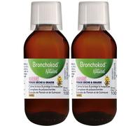 BRONCHOKOD NATUREL ENFANT TOUX SECHE & GRASSE - Dès 1 an Goût orange Flacon 100 ml Sirop 2x100