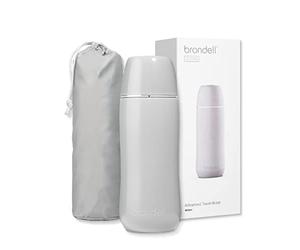 Brondell GoSpa Bidet portable avancé pour voyage - Système de buse pop-up - Bidet compact de haute qualité avec sac de voyage discret pour un rangement pratique - 400 ml, gris