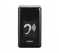 Brondi Ami Super TV Gunmetal Grey Cellulaire Senior Flip Dual SIM Avec Touche So