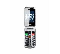 Brondi Ami Super Voix Cellulaire Qb Senior 2.8 " Flip Dual SIM Sos Noir/Silver