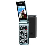 Brondi AMI SYNCERO+ NOIR) - TÉLÉPHONE MOBILE POUR LES PERSONNES ÂGÉES - TOUCHE SOS - POCHE - COMMANDE À DISTANCE - ANNONCE VOCALE - CAMÉRA
