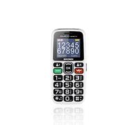 BRONDI Ami Unique, téléphone Portable, déverrouillé, 0,02 Go, GSM pour Personnes âgées avec de Grandes Touches, Bouton SOS et Fonction à Distance, Double SIM, Volume élevé, Blanc