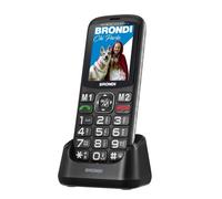 Brondi AMICO DI CASA+ 2.4" Noir Téléphone pour seniors