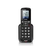 Brondi Amico Home Téléphone Portable GSM pour Personnes âgées avec Grandes Touches, Bouton SOS et Fonction à Distance, Double SIM,