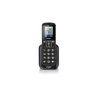 Brondi Amico Home Téléphone Portable GSM pour Personnes âgées avec Grandes Touches, Bouton SOS et Fonction à Distance, Double SIM,