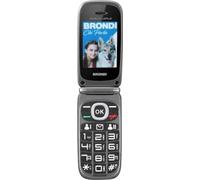 BRONDI Amico Leale Téléphone mobile double SIM Noir Écran 2,4 pouces Compact et robuste
