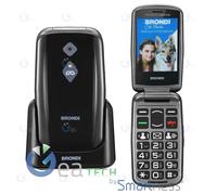 Brondi Amico Securisé Plus Téléphone Mobile Dual SIM 2G Caméra 1.3MP Métal Noir