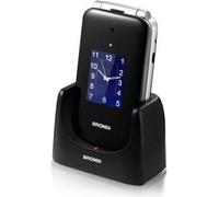 Brondi Amico Supervoice Téléphone pour personnes âgées Double SIM Amplification vocale 2.8" Noir