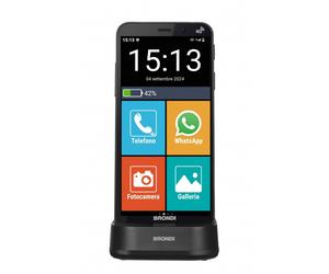 Brondi AMICOVERO4GPIUBLACK Smartphone 5 7 HD 3GB 32GB Double SIM 4G Housse Base