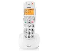 Téléphone sans fil DECT Bravo Bright avec identification de l'appelant Blanc