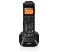 Brondi Téléphone sans fil Bravo Bright – mains-libres, 20 numéros, Ecodect – Noir