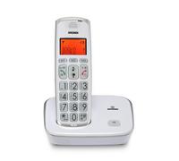 Brondi Bravo Gold 2 Téléphone sans fil DECT blanc avec mains libres et écran LCD