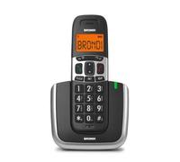 Brondi Bravo Platinum Téléphone DECT Noir, Argent