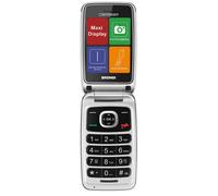 Brondi Contender Blanc Gsm Avec Ouverture En Coquillage Dual Sim Maxi Écran 3"