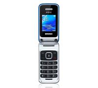 Brondi Téléphone portable Fox GSM à clapet Écran couleur 1,77" 128x160 Bleu clair