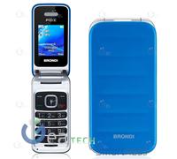 Brondi Fox Gsm Quadri Band Téléphone Cellulaire À Coquille Dual Sim | Bleu