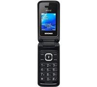 Brondi FOX - Téléphone de service - double SIM - microSD slot - 128 x 160 pixels - rear camera 1,3 MP - noir Noir G