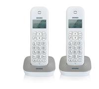 Brondi Gala Twin Téléphone DECT Identification de l'appelant Gris et Blanc