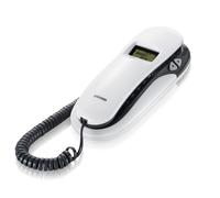 Téléphone filaire analogique Kenoby CID LCD gris blanc