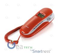 BRONDI KENOBY CID Téléphone Fixe Display Identifier Appelant Rouge Blanc