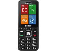 Brondi King 2+ Dual SIM Mobile Phone Display 2.4" Black - Téléphone pour les personnes âgées