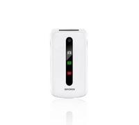 Brondi President Blanc Téléphone Cellulaire A Coquille Dual SIM Butoir