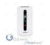 BRONDI PRESIDENT Cellulaire Ultra Mince Et Icônes LED sur Le Flip Caméra Blanc