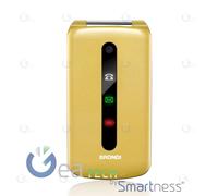BRONDI PRESIDENT Cellulaire Ultra Mince Et Icônes LED sur Le Flip Caméra Gold