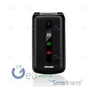 BronDi Président Téléphone Ultra Fin Et Icônes Led Sur Le Flip Caméra Noir