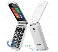 BRONDI STONE+ Téléphone Portable Fin DUAL SIM Caméra De 1.3MP LED FLASH BLANC