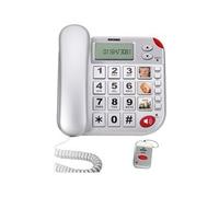 Brondi Téléphone analogique Super Bravo Plus identification de l'appelant Blanc Or G