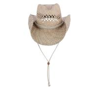 Broner Carson Ville Ventilé Seagrass Ouest Chapeau Avec Réglable Menton Cordon