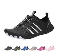 Bronoir Skin Pro with Copper - Grounding Barefoot Shoes, Hike Barefoot Footwear Shoes for Women Men, Non-Slip(Black,40 EU)
