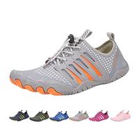 Bronoir Skin Pro with Copper - Grounding Barefoot Shoes, Hike Barefoot Footwear Shoes for Women Men, Non-Slip(Grey,37 EU)
