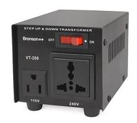 Bronson++ VT 200 Watt Transformateur USA 110 Volt Converter Convertisseur de Tension 110V 120 V - 220V 230V 240V réversible 200W - Bronson