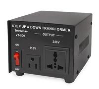 Bronson++ VT 500 Watt Transformateur USA 110 Volt Converter Convertisseur de Tension 110V 120 V - 220V 230V 240V réversible 500W - Bronson