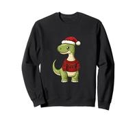 Brontosaure Dinosaure de Noël Mignon | Vacances de Noël Sweatshirt