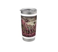 Brontosaure effrayant dinosaure horreur dinosaure horreur Gobelet isotherme en acier inoxydable double paroi