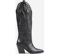Bronx Bronx Black New Kole Leather Padded Knee High Boots